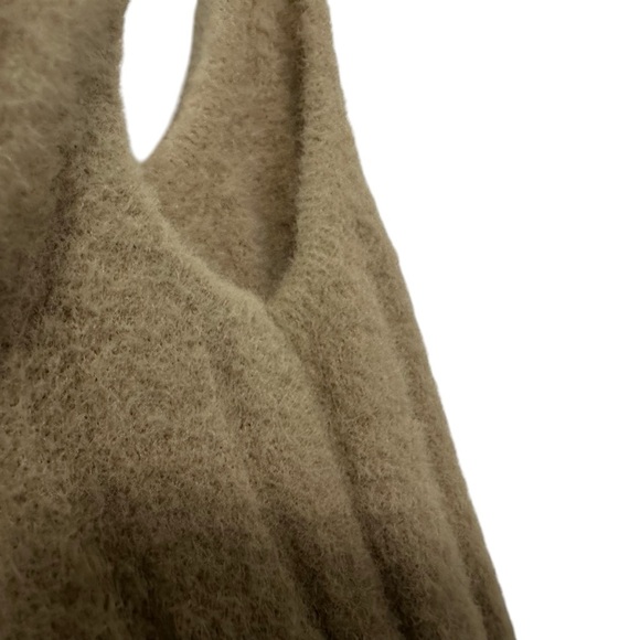 Aritzia Wilfred Free Womens Hush Knit Tank Dress Sz Small Brown Soft Ribbed Midi - Picture 4 of 9